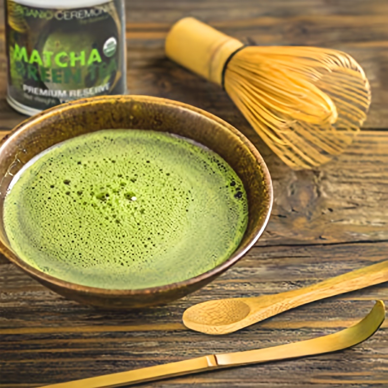 Matcha Whisk Set - Matcha Whisk, Traditional Scoop, Tea Spoon. Handmade  From Natural Bamboo 