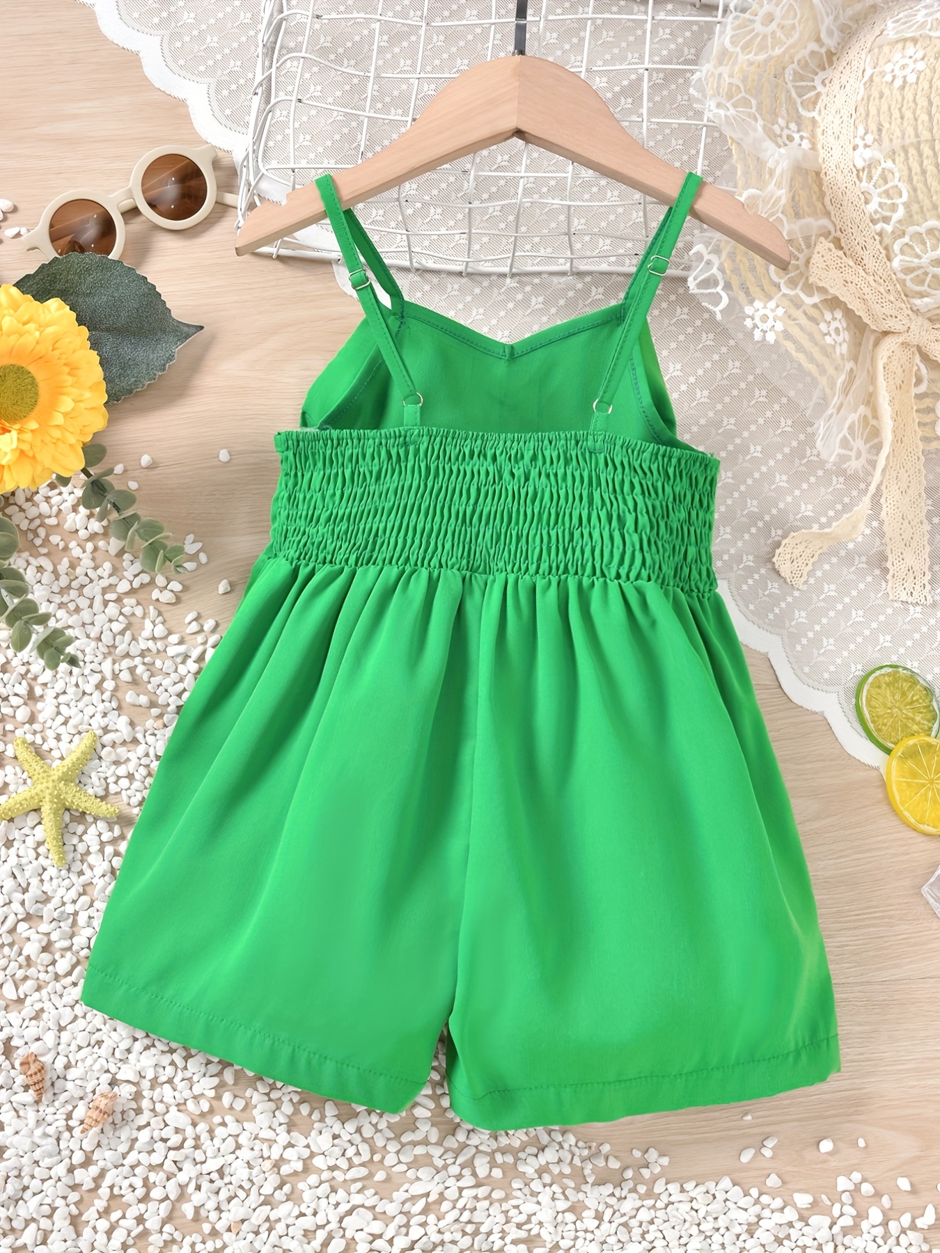 Girls green outlet romper