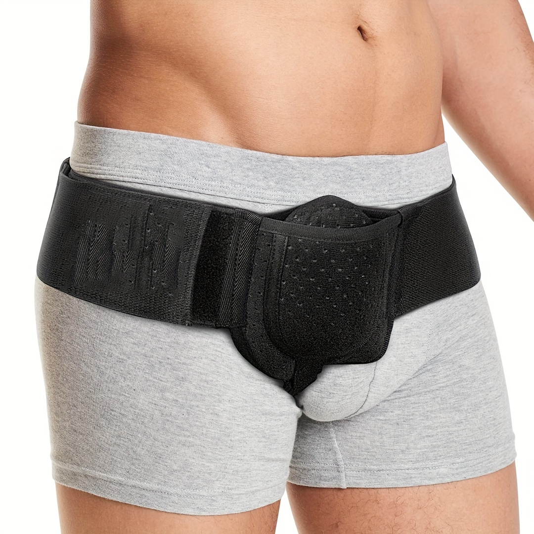 Inguinal Hernia Belt for Men - Post Surgery Support Truss with Adjustable  Waist Strap for Left or Right Side Groin Hernias