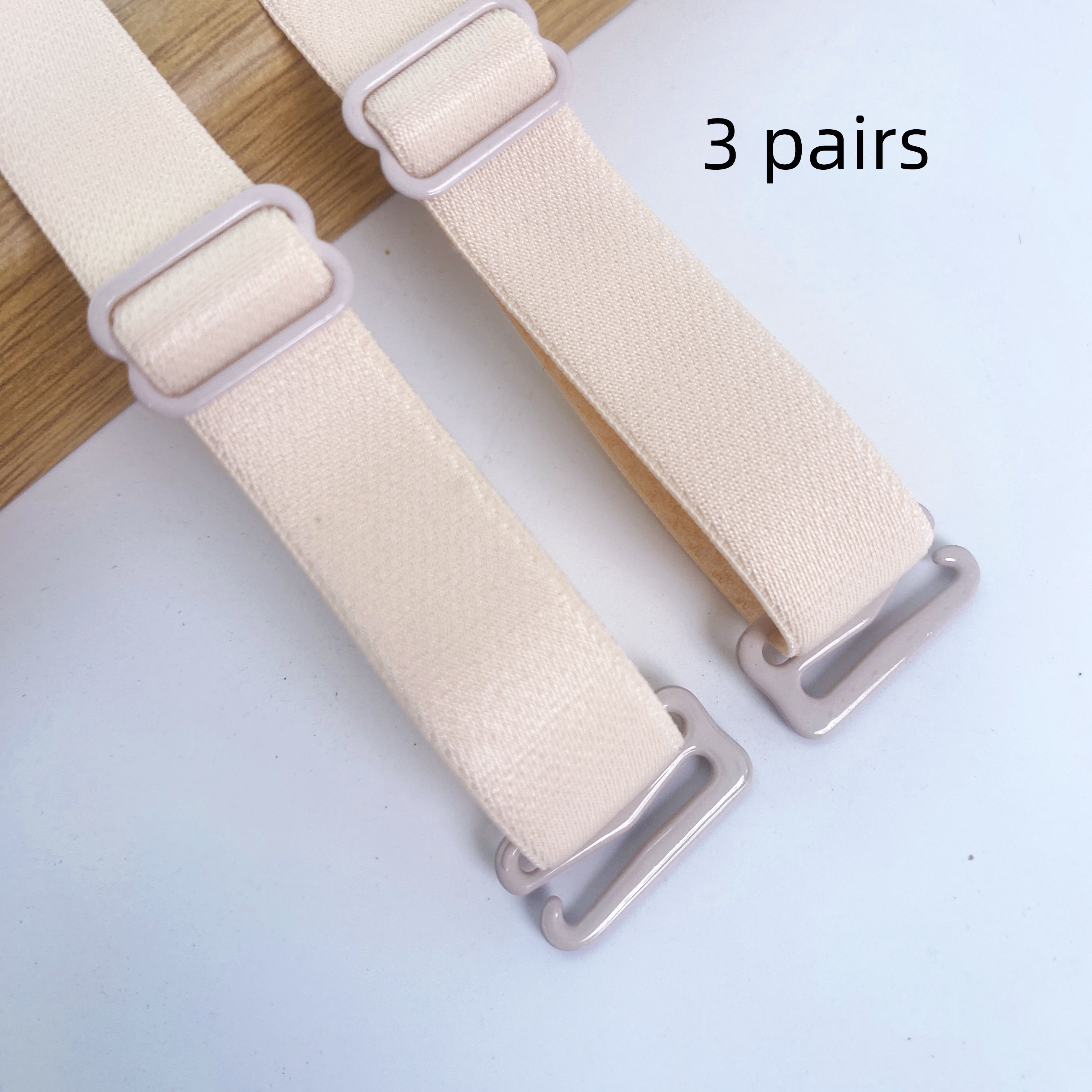 Widened Non-slip Straps Bras Solid Color Low-cut Collar Underwear