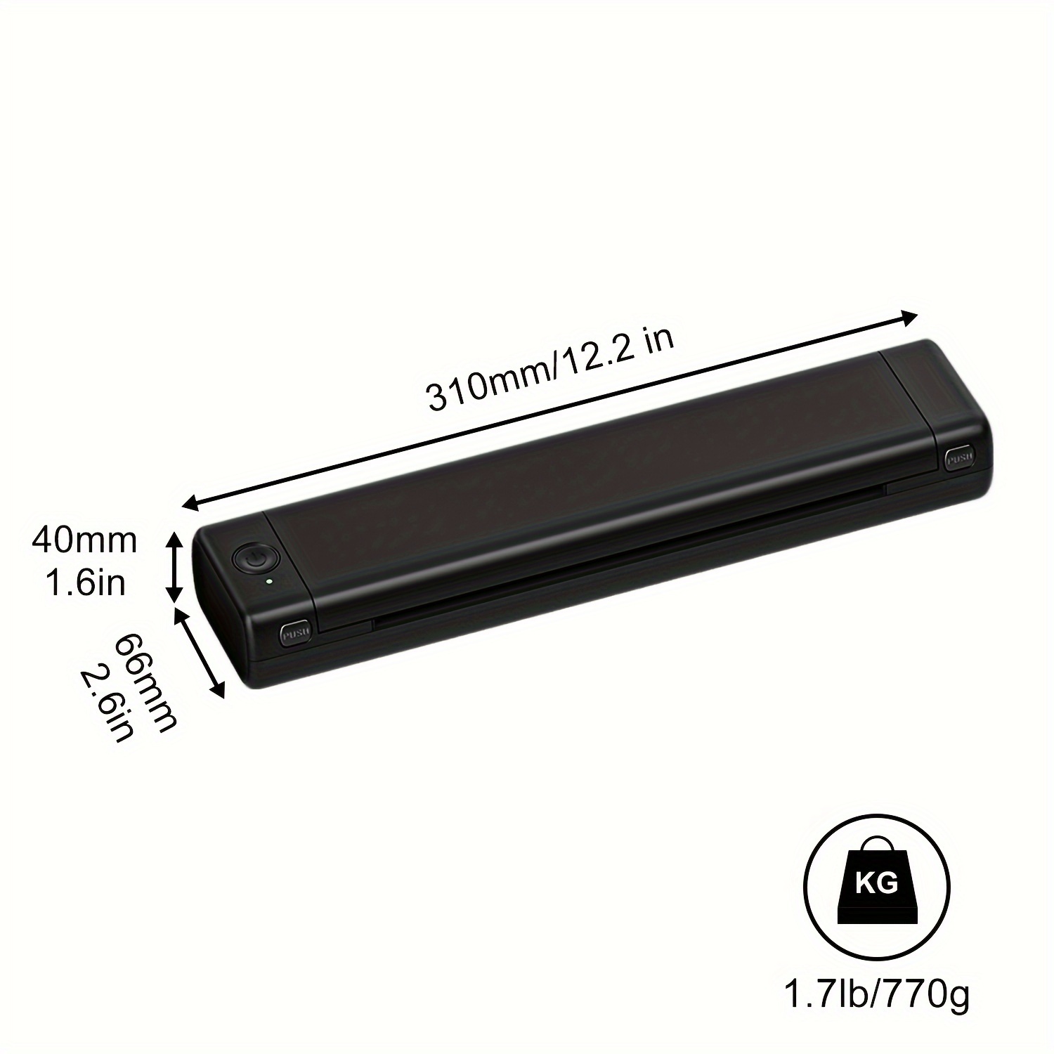 Imprimante Thermique Portable Voyage Sans Fil - Imprimante Bluetooth pour  Téléphone, Ordinateur Portable, Compact Imprimante Inkless pour Véhicule