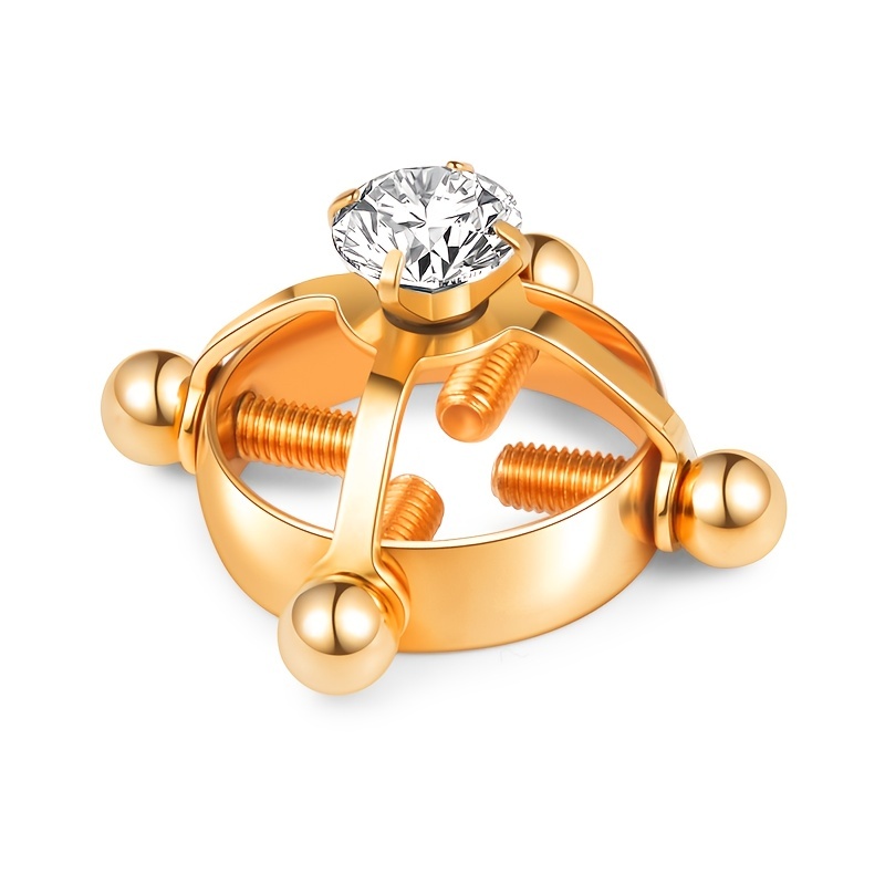 Men's Adjustable Zircon Nipple Ring