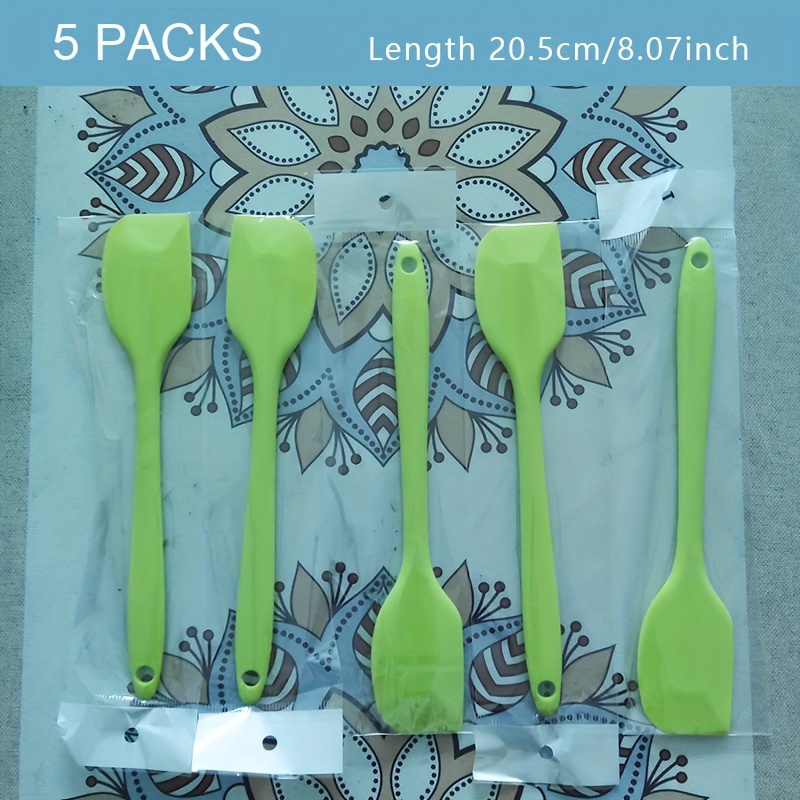 5pcs 1 Pack Silicone Spatula Set For Baking Non Sticky - Temu