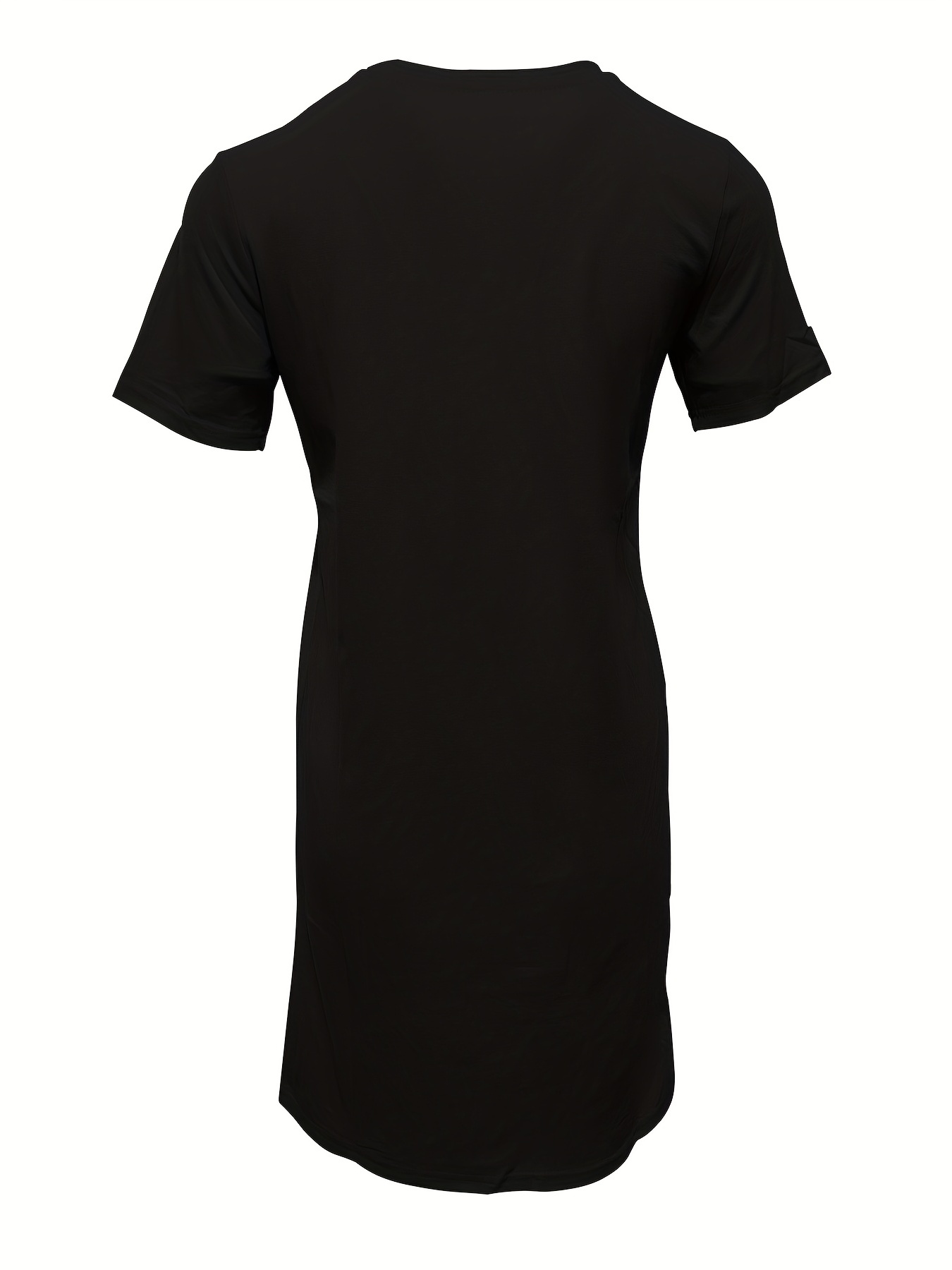 Solid color discount t shirt dress