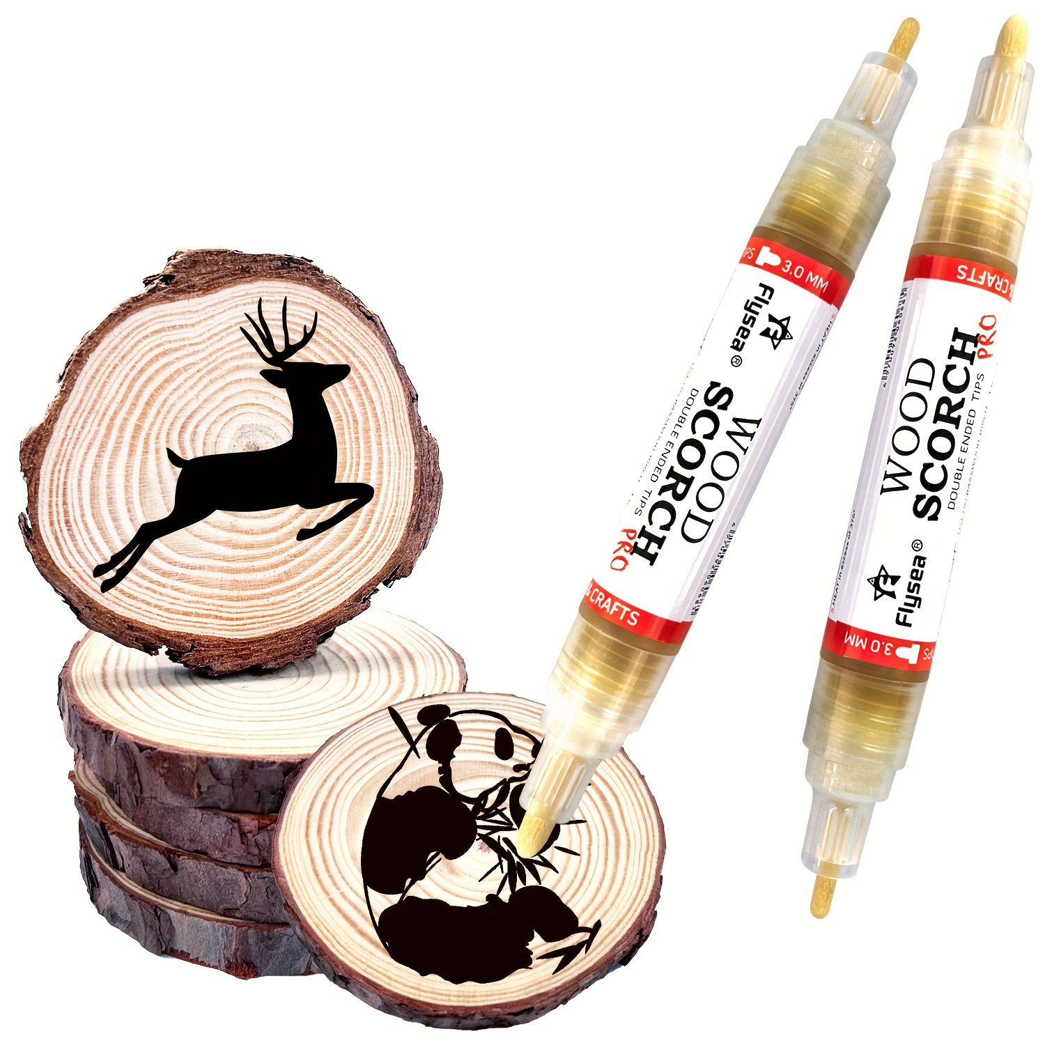 Marqueur à bois chimique Scorch, stylo brûlant pour projet, peinture pour  enfants, bricolage, pyrogravure, marqueur caramel
