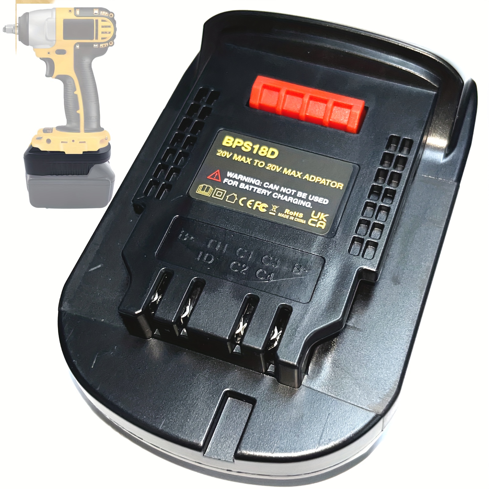  1x Adapter Only Fits Black & Decker Fits Porter Cable 20v MAX  (Not Old 18v) Tools Compatible with DeWalt 20v MAX Li-Ion Battery - Adapter  Only : Tools & Home Improvement