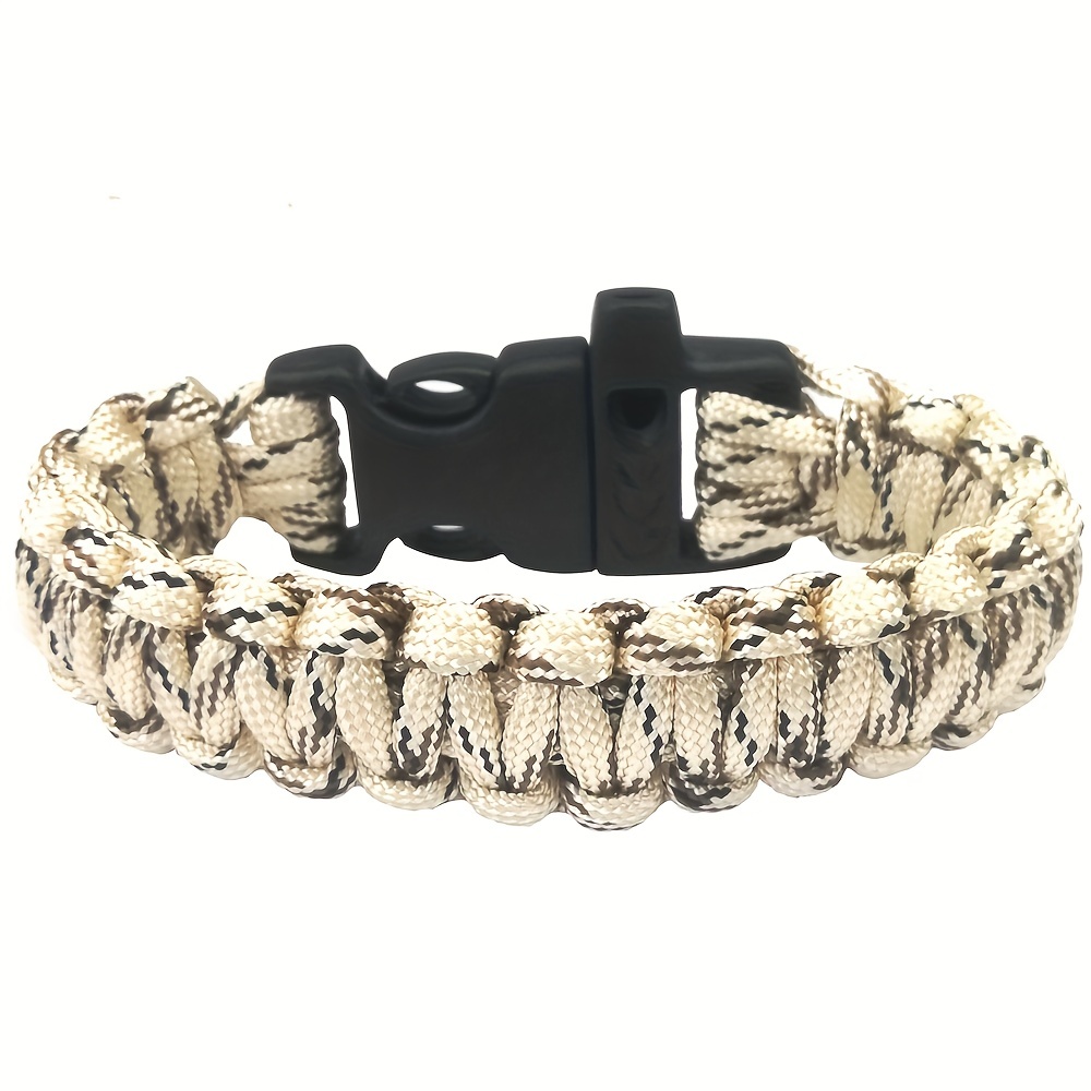 Outdoor Hiking Camping Braided Paracord Rope Bracelet - Temu Canada