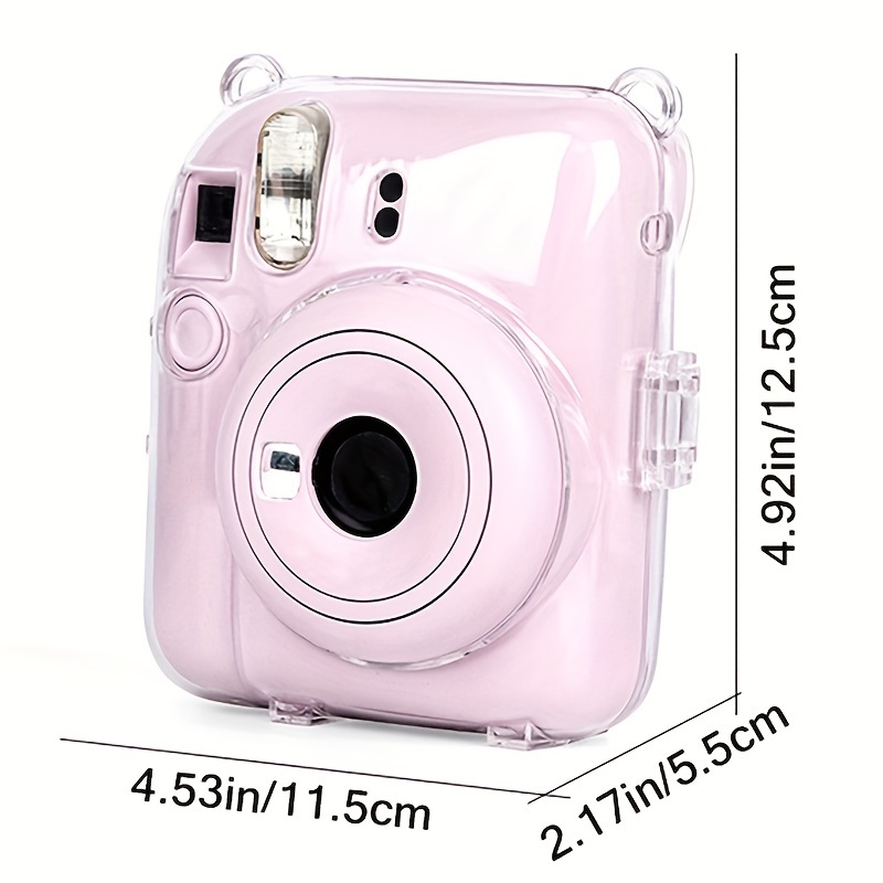 Clear Case for Fujifilm Instax Mini 12 Camera Cover Film Pocket Accessory  Strap