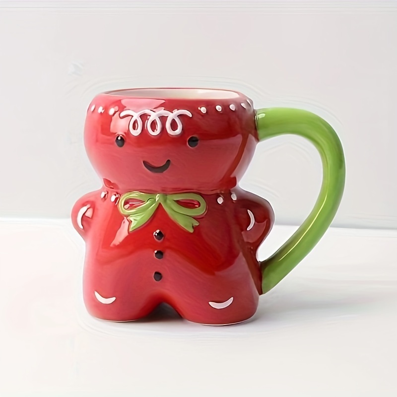 Cute Gingerbread Man Coffee Mug Ceramic Coffee Cups - Temu