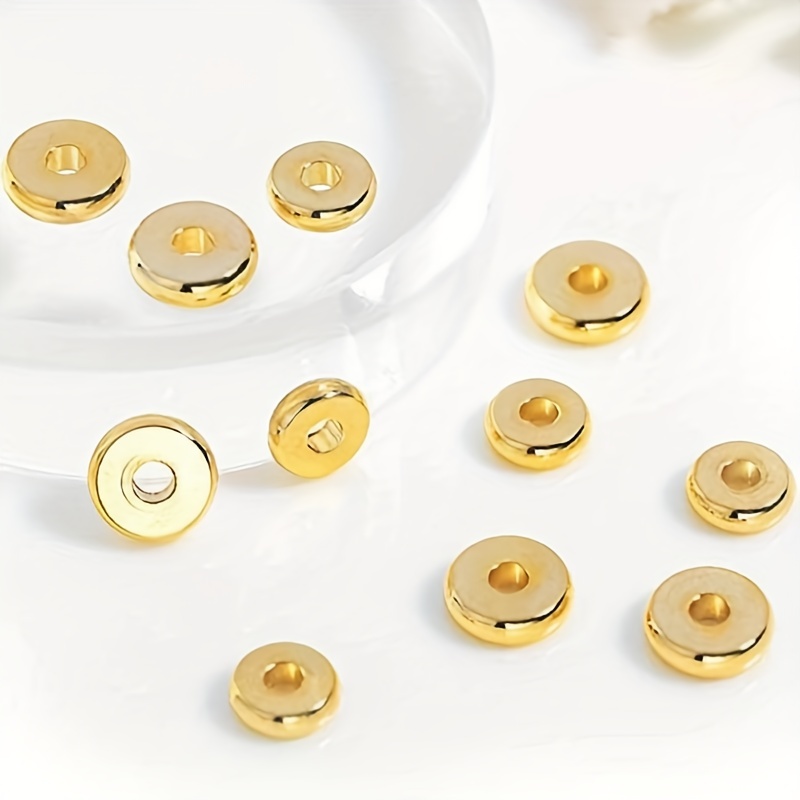 100-200pcs Golden CCB Round Spacer Beads for Jewellery Making