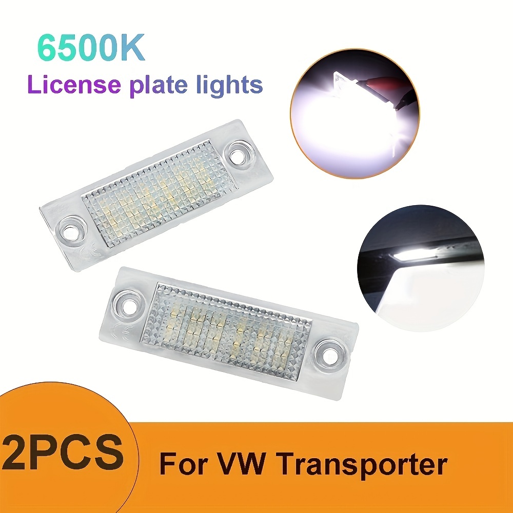 2 Stück 6500K LED-Kennzeichenleuchten Autolicht Für VW Transporter