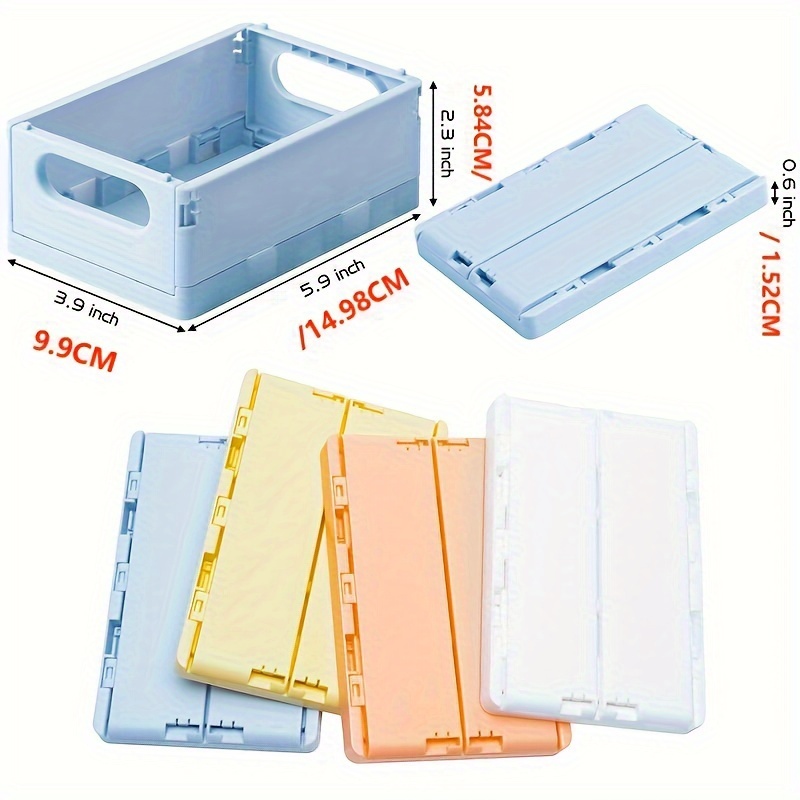 Ncheli 2 Pcs Caja Plegable Plastico，mini Cajas Plegables