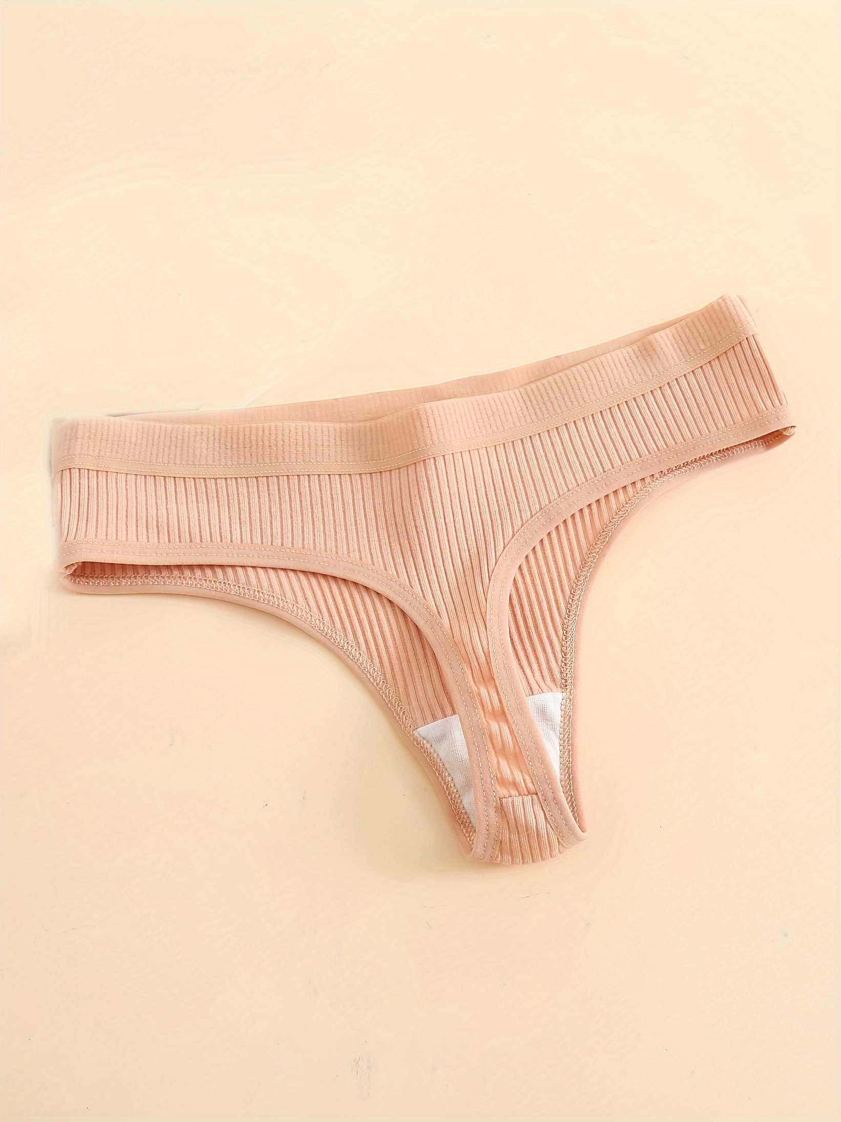 Cheap Sexy Ladies Cotton Sports Panties Thongs String Solid Color Women  Underwear Seamless Briefs