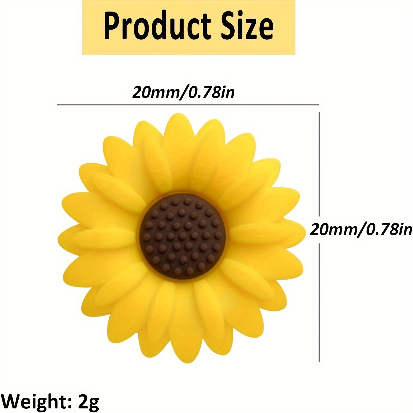 Daisy Silicone Sunflower Beads For Jewelry Making Diy - Temu