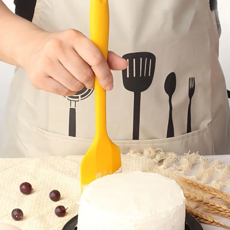 3PCS/Set Silicone Cream Scraper DIY Bread Cake Butter Spatula Mixer Oil  Brush Kitchen Baking Tool