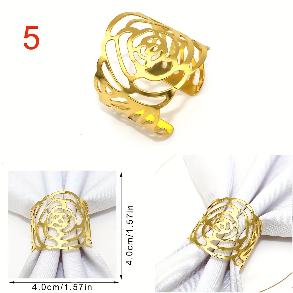 Rose gold napkin deals rings wholesale