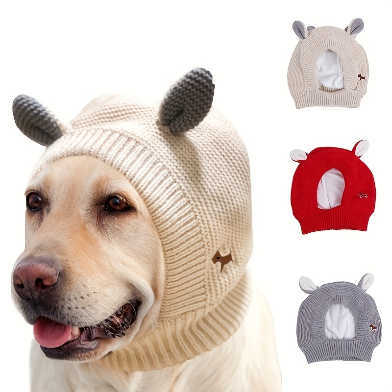 

Keep Your Furry Friend Cozy And Warm With This Adorable Rabbit Ears Knitted Hat!