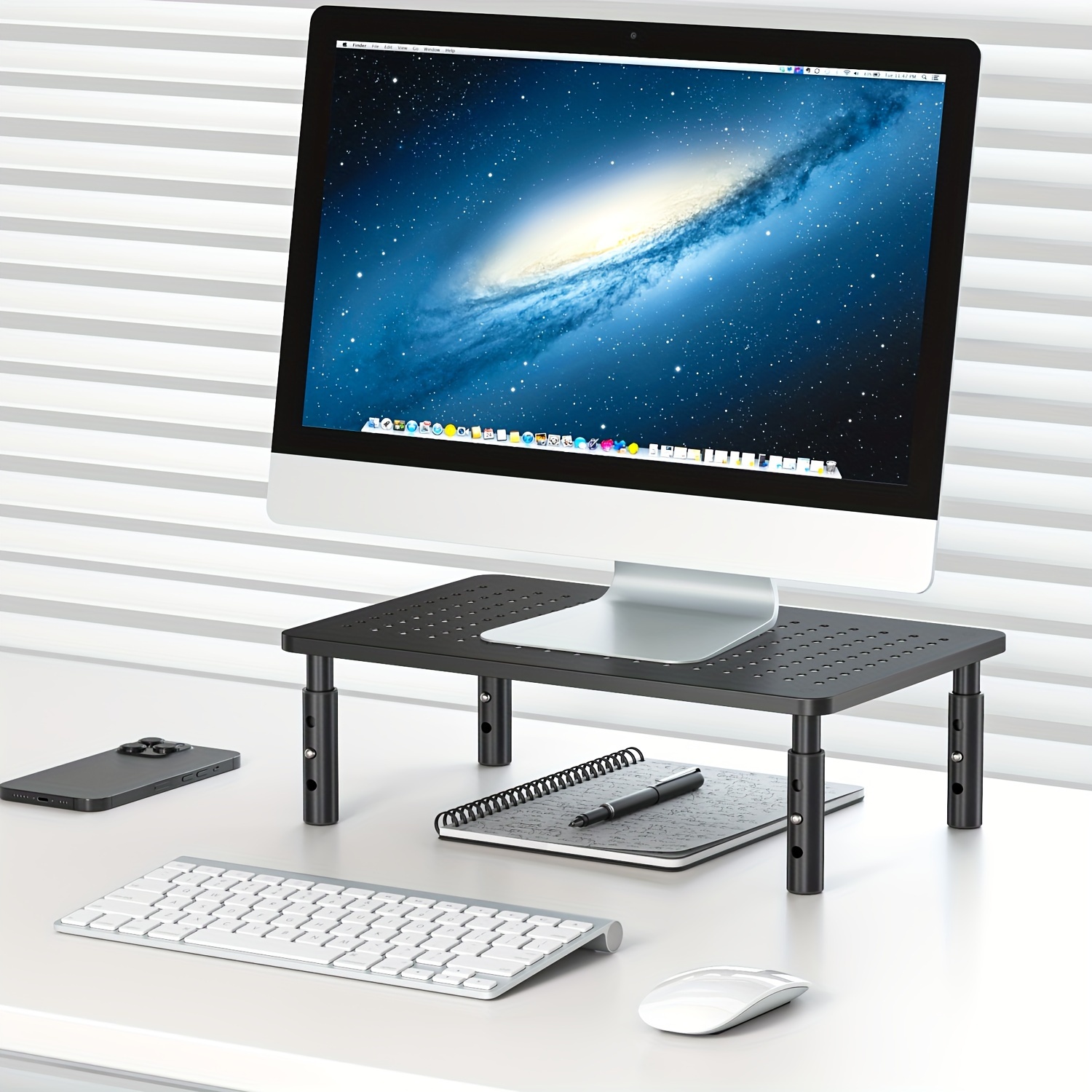 Office Monitor Elevated Stand 3 level Height Adjustable Temu