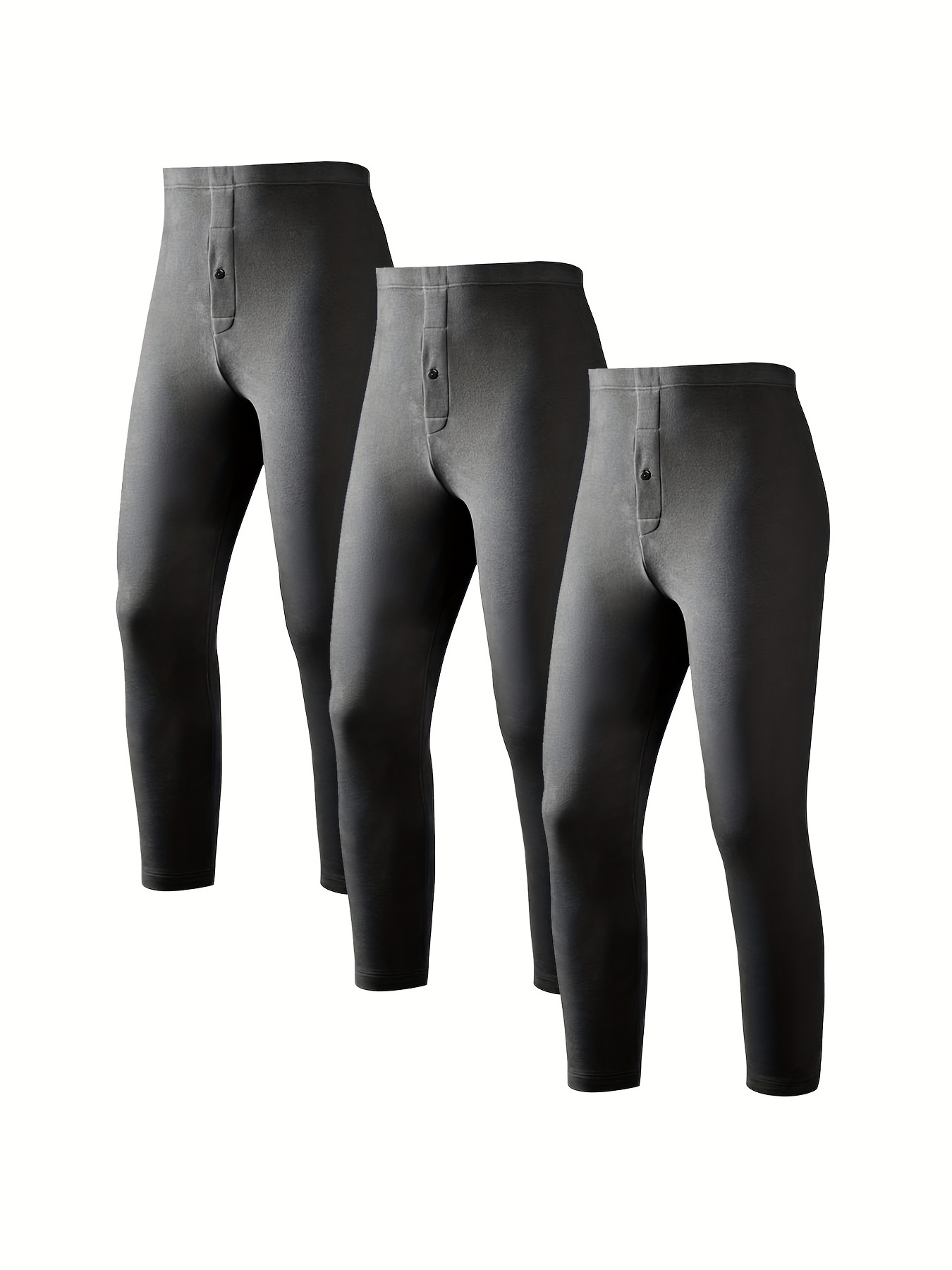 Men's Warm Pants Thickened Knee Pads Pants Base Layer Pants - Temu