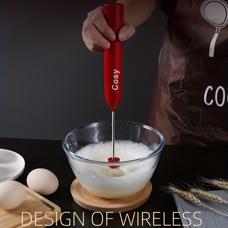 1pc Egg Beater, Handheld Whipping Machine, Stainless Steel Egg Whisk For  Whipping Cream, Egg White, Coffee, And Milk, Electric Egg Beater,  Multifuncti