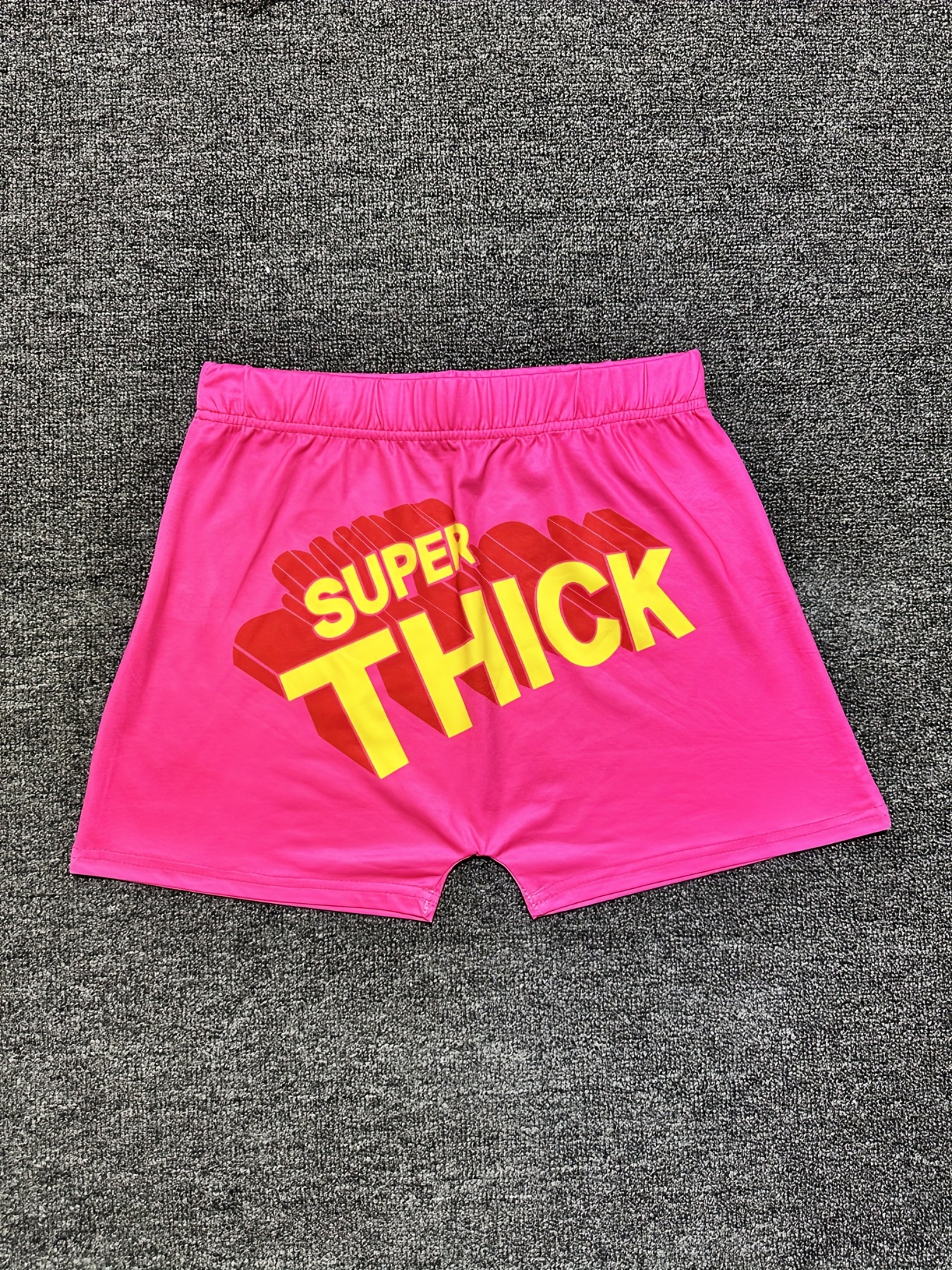 Pantalones cortos deportivos con letras rosas para mujer, Shorts