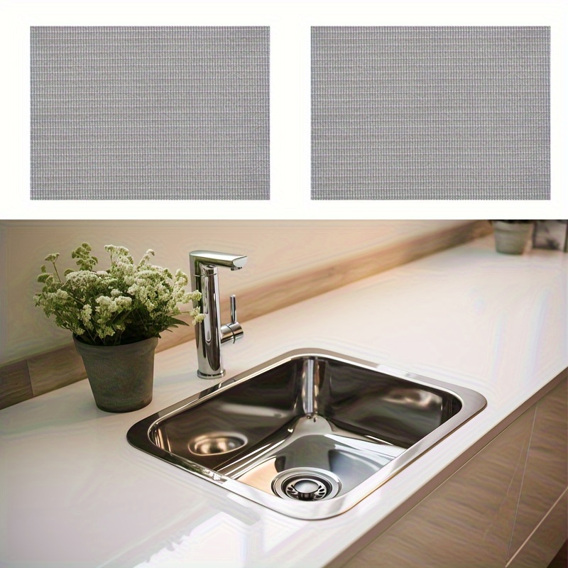 1pc Random Pattern Silicone Drainage Mat For Kitchen, Bathroom Sink,  Anti-slip And Anti-splash
