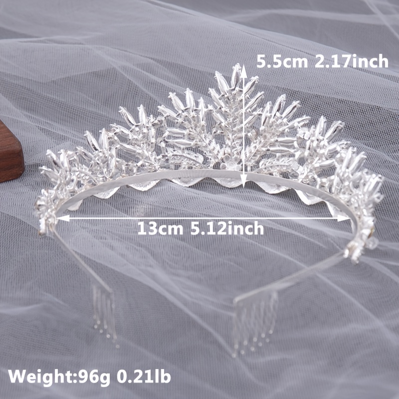 Didder Silver Crystal Tiara Crowns for Women Girls Elegant Princess Crown  with Combs Tiaras for Women Bridal Wedding Prom Birthday Cosplay Halloween  Costumes Hair Accessories for Women Girls 01 Silver