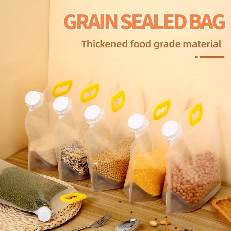 Grain Moisture proof Sealed Bag With Lid Food Storage - Temu