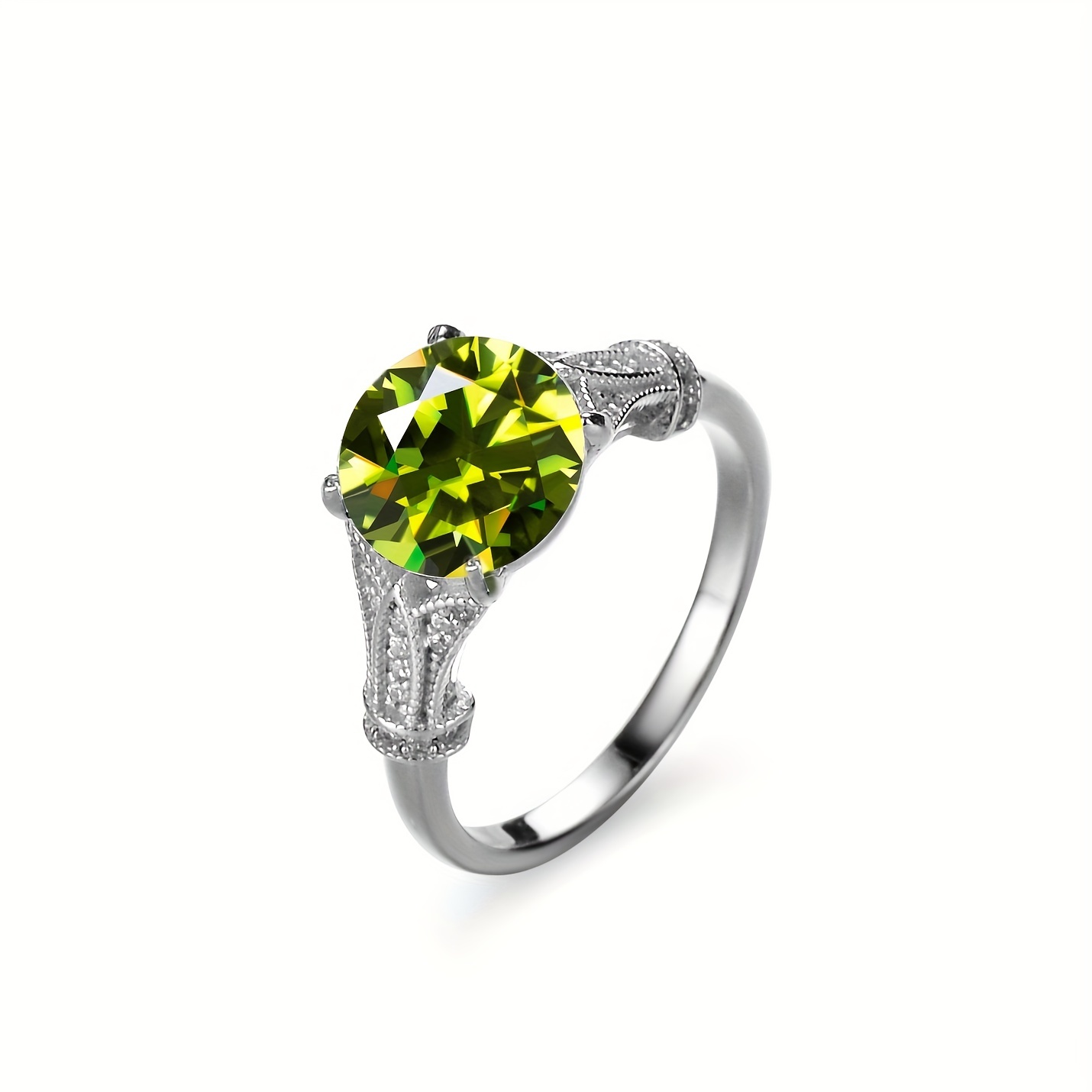 Top Quality Classic 3.0CT Moissanite Ring, 925 Silver for Men