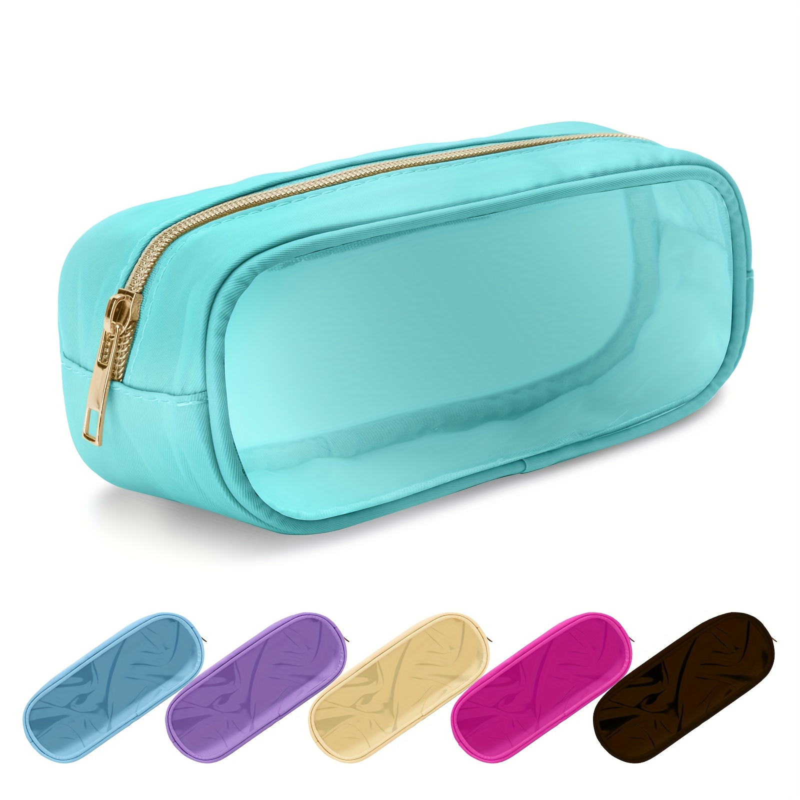  Waterproof Mini Makeup Bag Pouch for Purse,Small Cosmetic  Travel Bag Pouch Nylon Toiletry Organizers Bag for Women Girls,Cute Mini  Zipper Pouch Preppy Coin Purse for School Work Camping(Mini-Purple) : Beauty