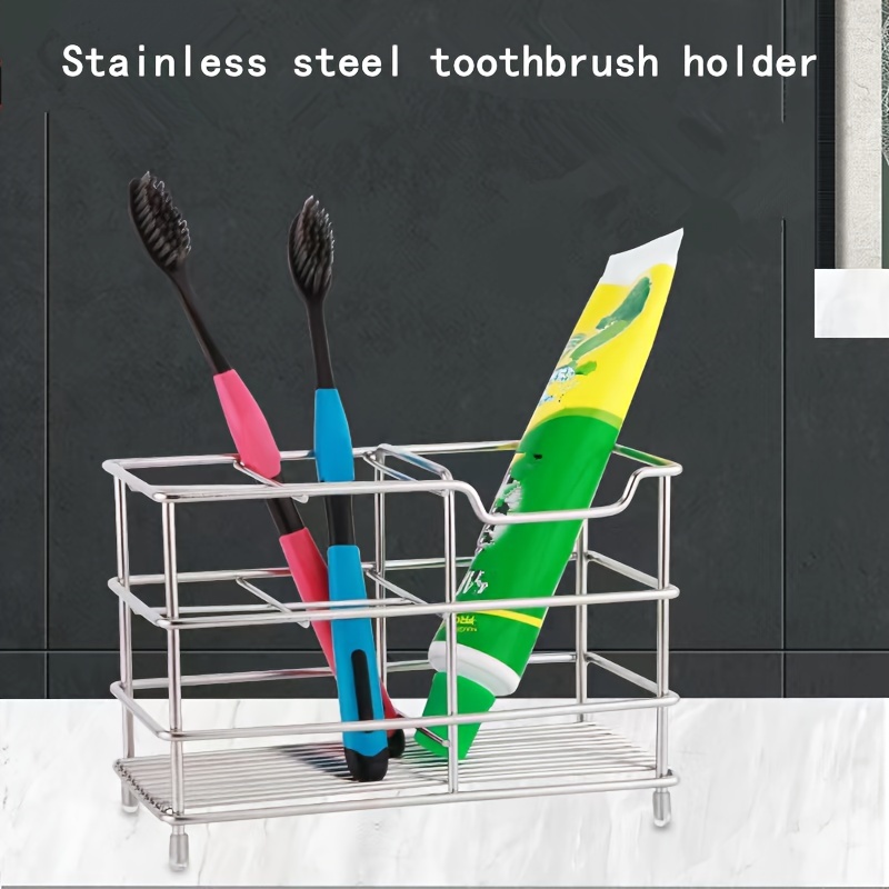 Small Toothbrush Holder Bathroom Stainless Steel Tooth Brush - Temu