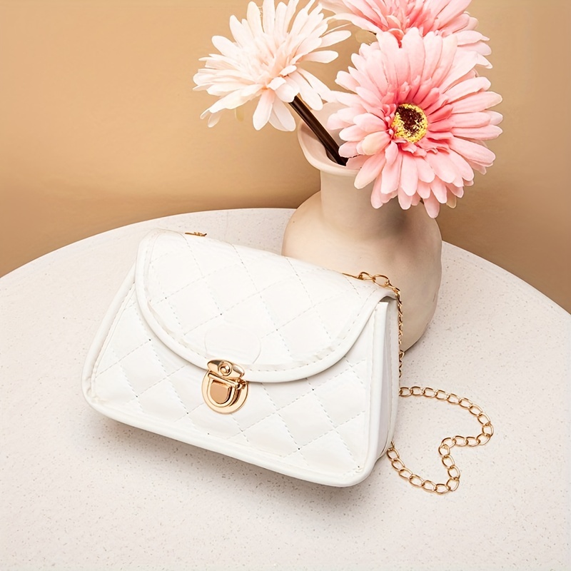 Mini Quilted Flap Square Handbag, Cute Simple Small Purse, Women's Daily  Versatile Crossbody Bag & Shoulder Bag - Temu Bahrain