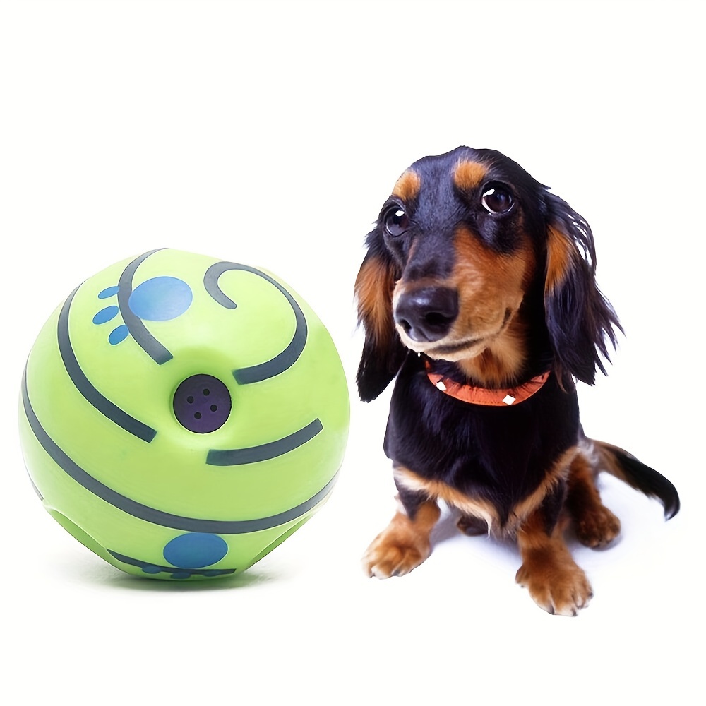 CREDIT 5 STAR Dog Toy Giggle Ball Interactive Dog Treat Toys Wobble Wiggle  Make Noise Dog Treat Toy, Food Puzzles, Squeaky Treat Ball for Puppy Small