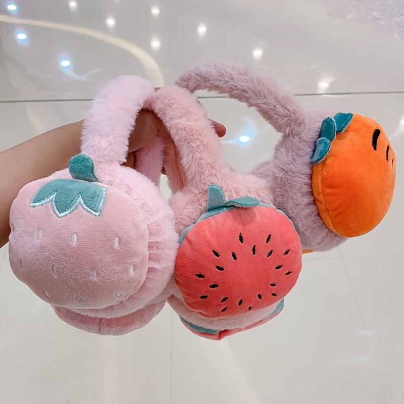 Piftif Random shape Assorted colour kids Fruit Earmuff Soft And