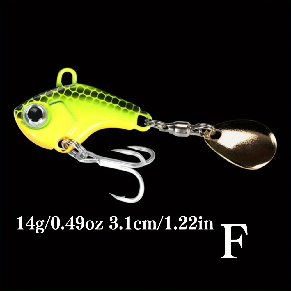 Fishing Lures VIB Tail Spinners Bait Metal Sinking Lures Fishing Jigs Blade  Baits Bass Crankbait Fishing Spinner Blade for Bass Fishing Lure Kit with