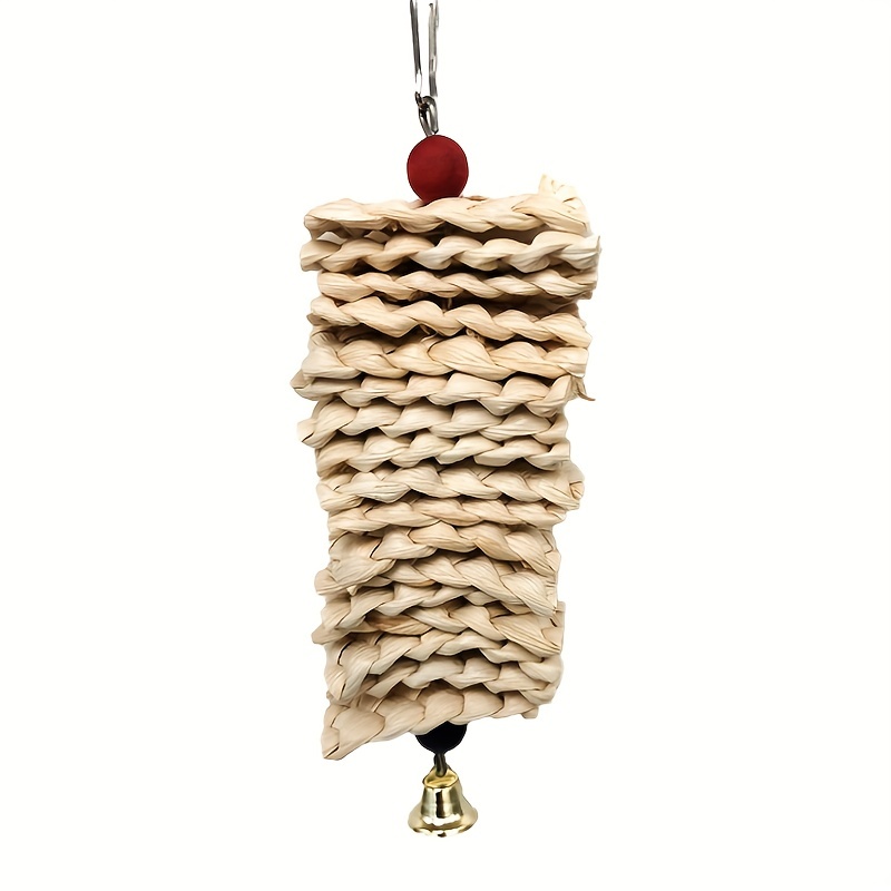 Bird Chewing Toys, Cuttlebone Woven Grass Woven Raw Wood Chew