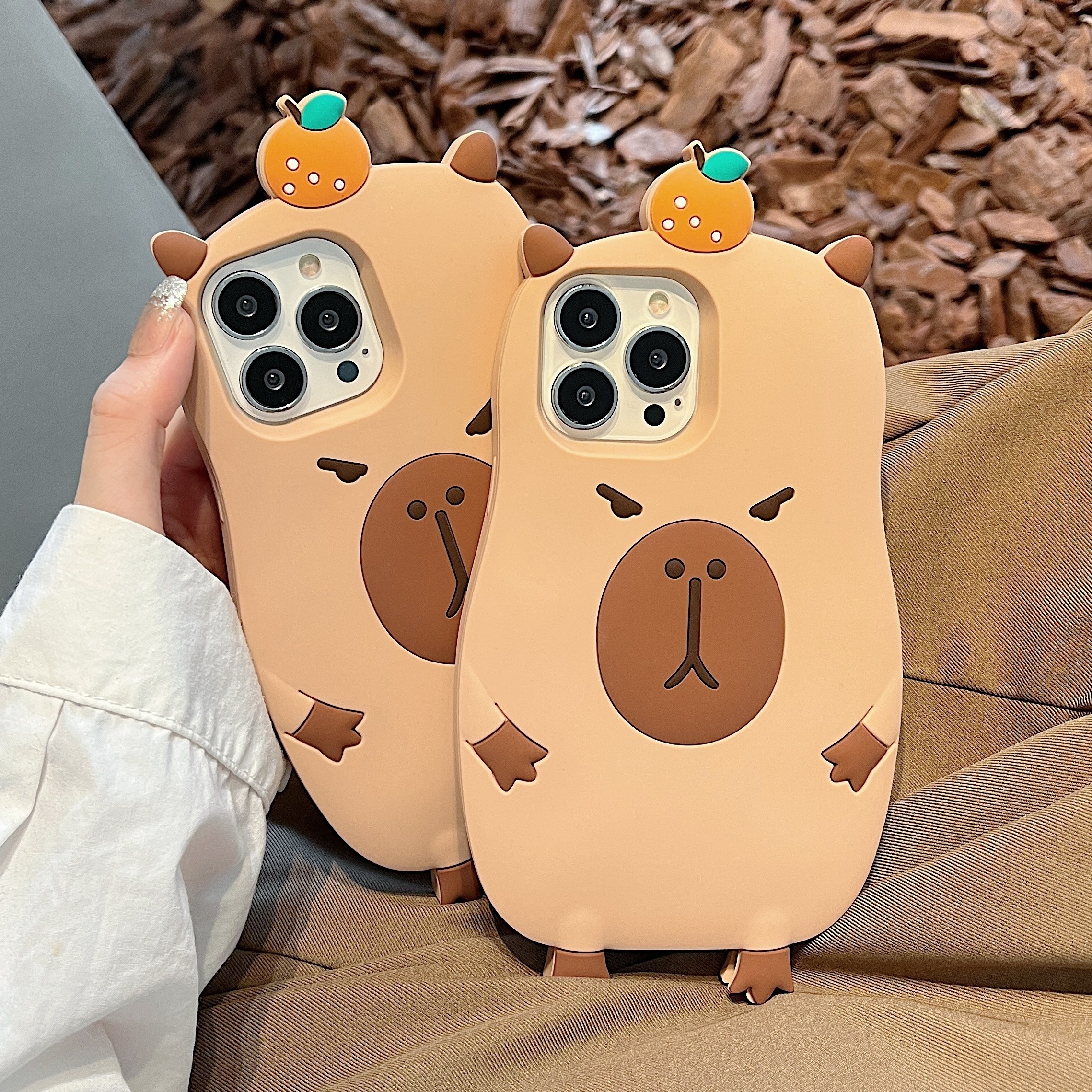 Comprar Muñeco de peluche de carpincho de dibujos animados, sostiene una  mochila de tortuga, muñeco de peluche de algodón esponjoso, adorno de  peluche, almohada de compañero para dormir, súper suave