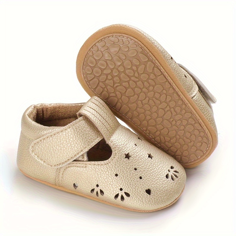 Vintage Solid Color Comfortable Shoes Baby Girls - Temu Canada