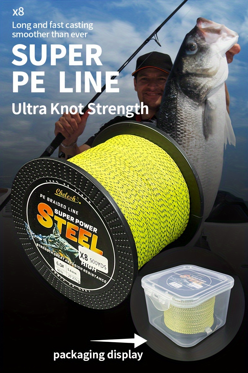 FREE FISHER White Fishing Braided Line 4 Strands Multifilament