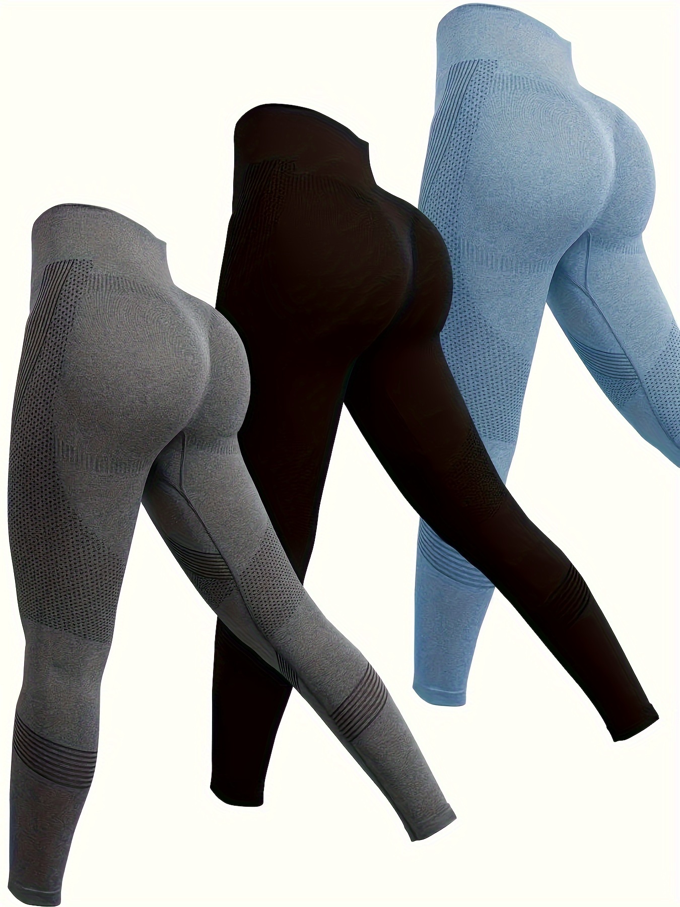 1Pc Women's Seamless High-Waist Butt Lift Tummy Control Leggings