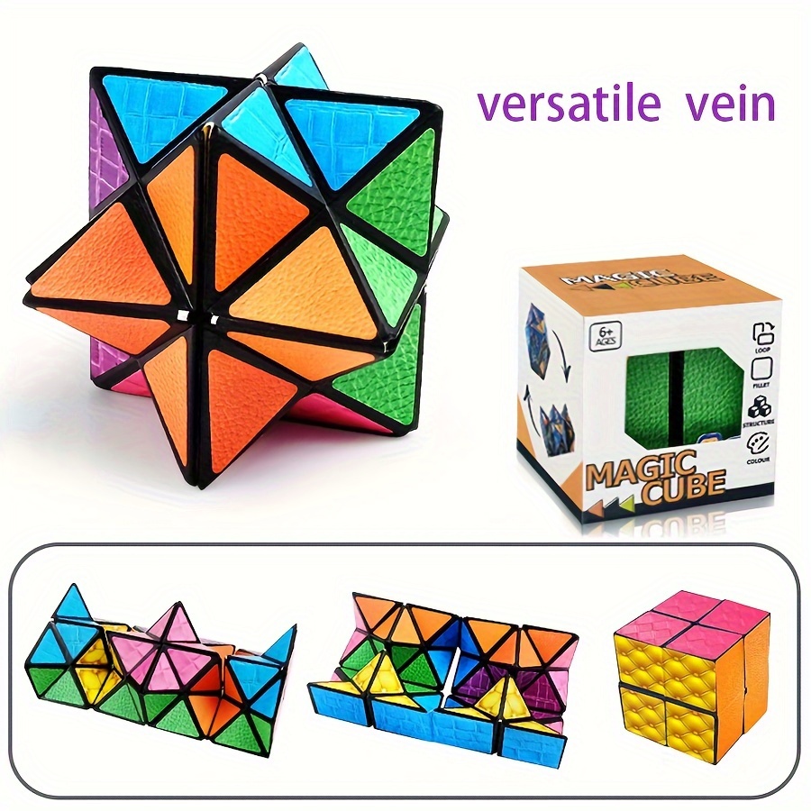 Extraordinary 3D Magic Cube Magnet Fidget Toy Puzzle Cube Antistress Adults  Cubo Shapes Shifting Box Collection Kids Toys 