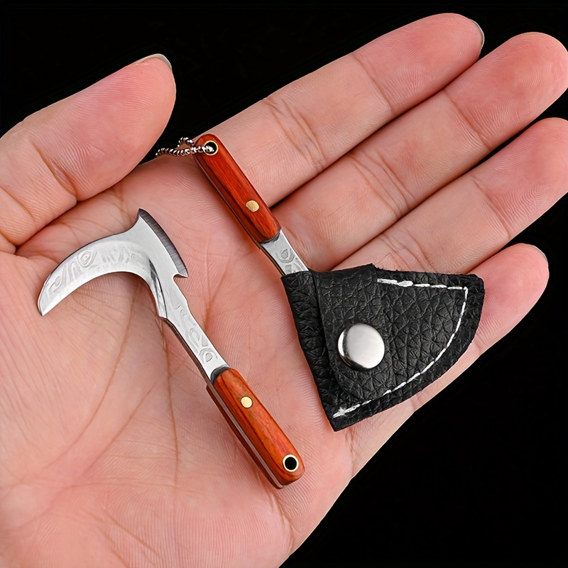 Outdoor Mini Folding Knife Keyring Small Pocket Keychain Men Key ring