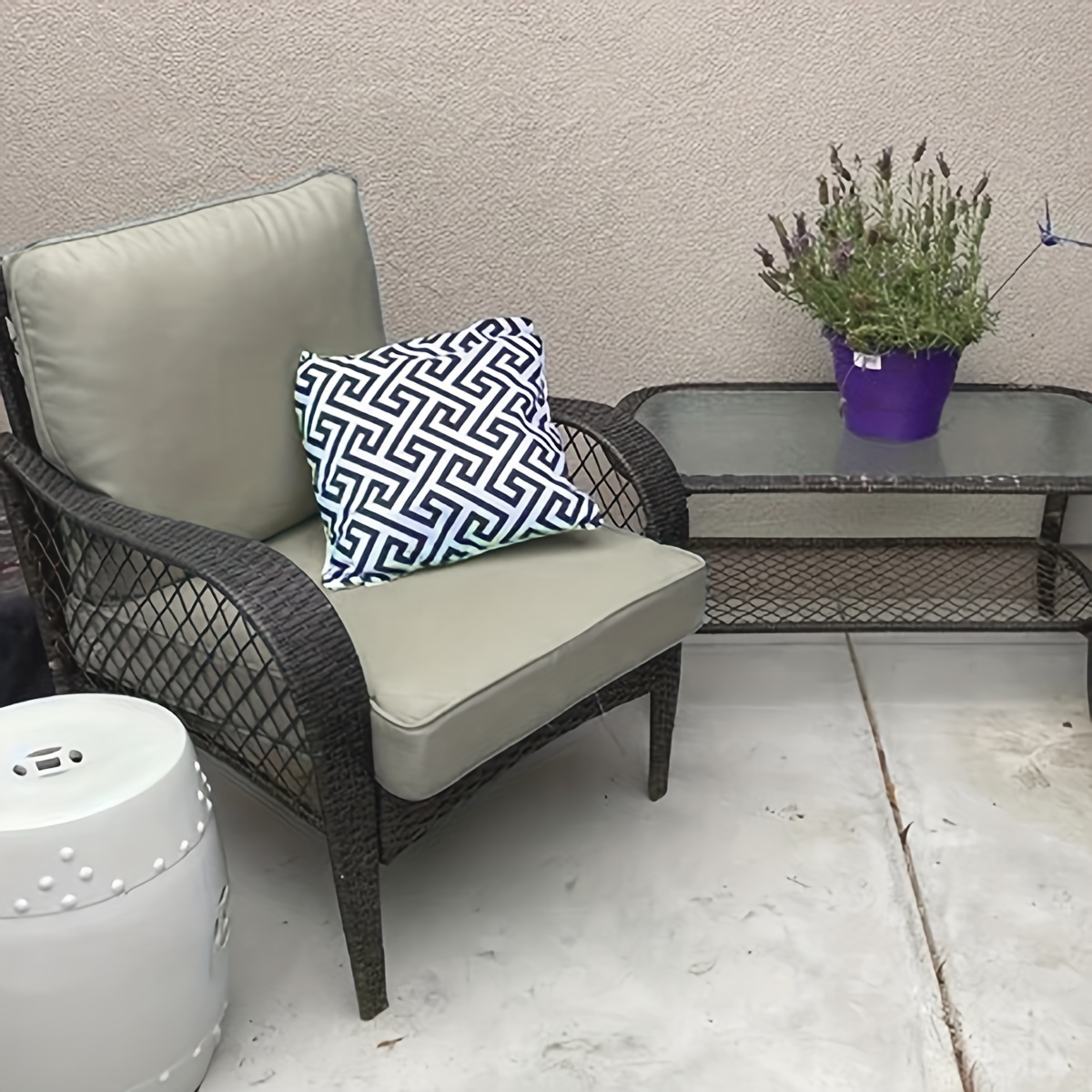  Cojines de respaldo de sofá, 2 piezas, cojines grandes de patio  al aire libre para muebles de patio, banco mecedor, cojín de asiento grueso  : Patio, Césped y Jardín