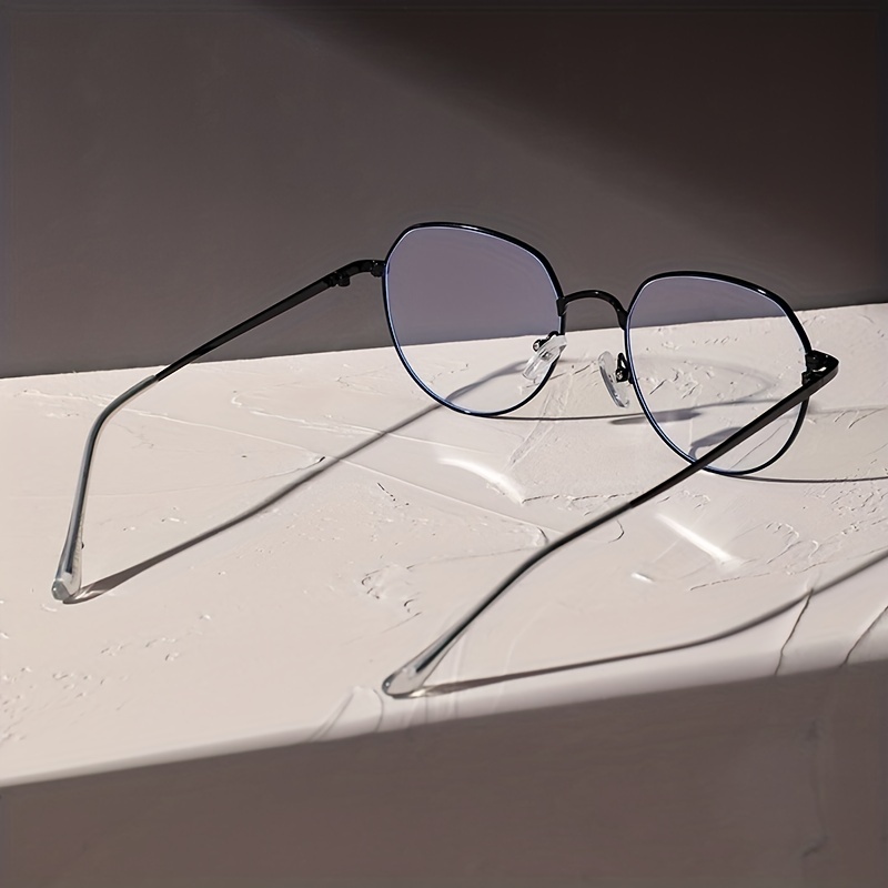 1pair Round Edge Face Repair Glasses