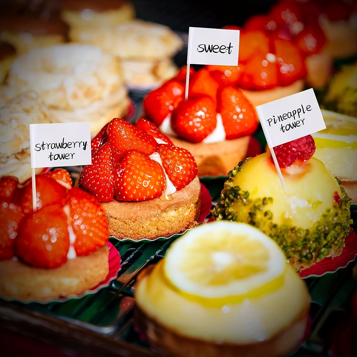 100pcs Blank Toothpick Flags Cheese Markers Food Labels for Party Buffet  Cheese Labels for Charcuterie Board Cheese Board Accessories Flag Toothpicks