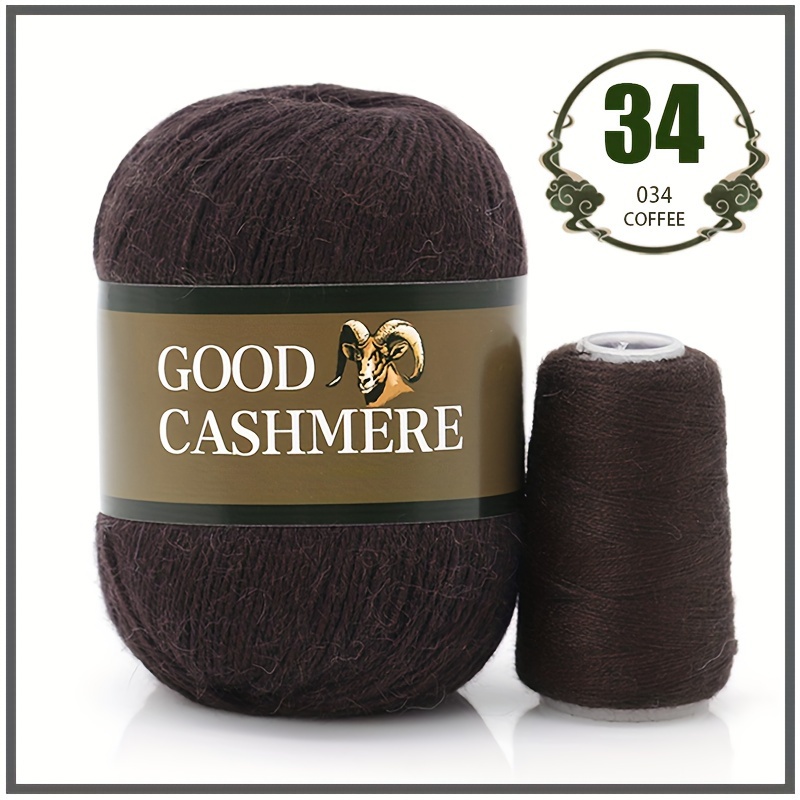 2pcs Medium Thick Cashmere Wool Thread 50 Cashmere 15 Wool 15 Nylon 20  Viscose For Knitting Crocheting High Quality Coats Shawls Scarves Pet Toys  Various Handmade Diy 220m 50g Pc - Arts, Crafts & Sewing - Temu