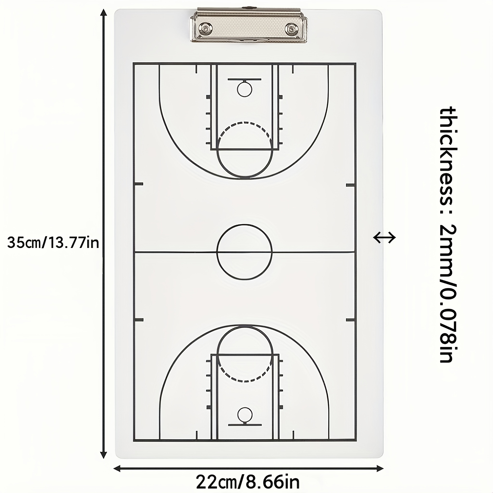 Baloncesto Entrenador Portapapeles Pizarra Baloncesto Doble - Temu