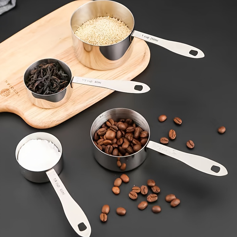 Measuring Spoon Set, Stainless Steel Teaspoon, Coffee Scoop, Heavy Duty  Measuring Cups Set, Seasoning Spoon For Dry Liquid Ingredients, Home  Kitchen Supplies, Kitchen Gadgets, Cheap Items - Temu