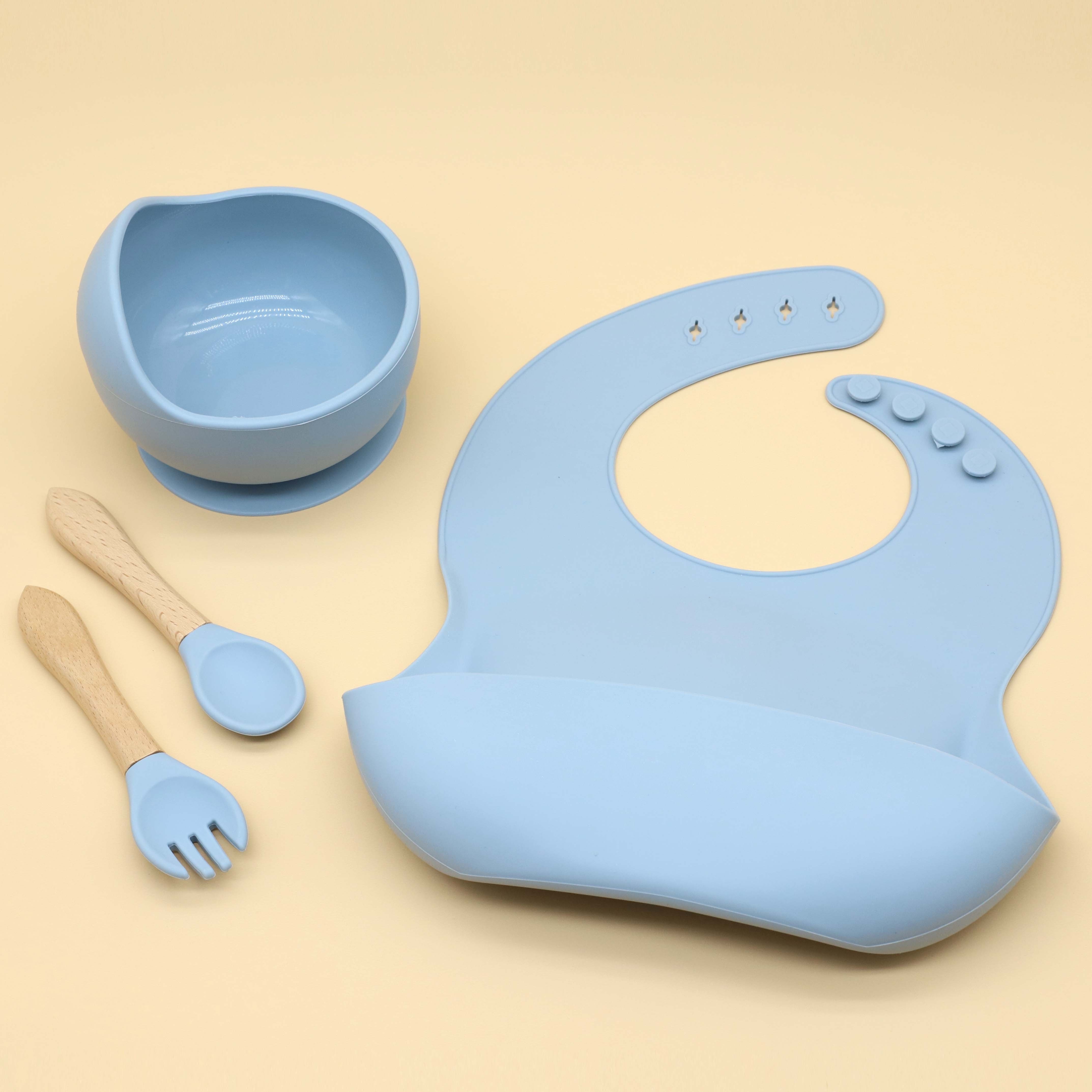 Chine Bavoir en silicone pour bébé et bol d'alimentation pour tout-petits  OEM personnalisé l Usine et fournisseurs de Melikey