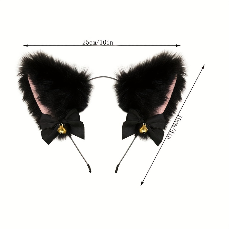 Valentine's Day Fox Tail Butt Plug Ear Headband Bell Ribbon - Temu